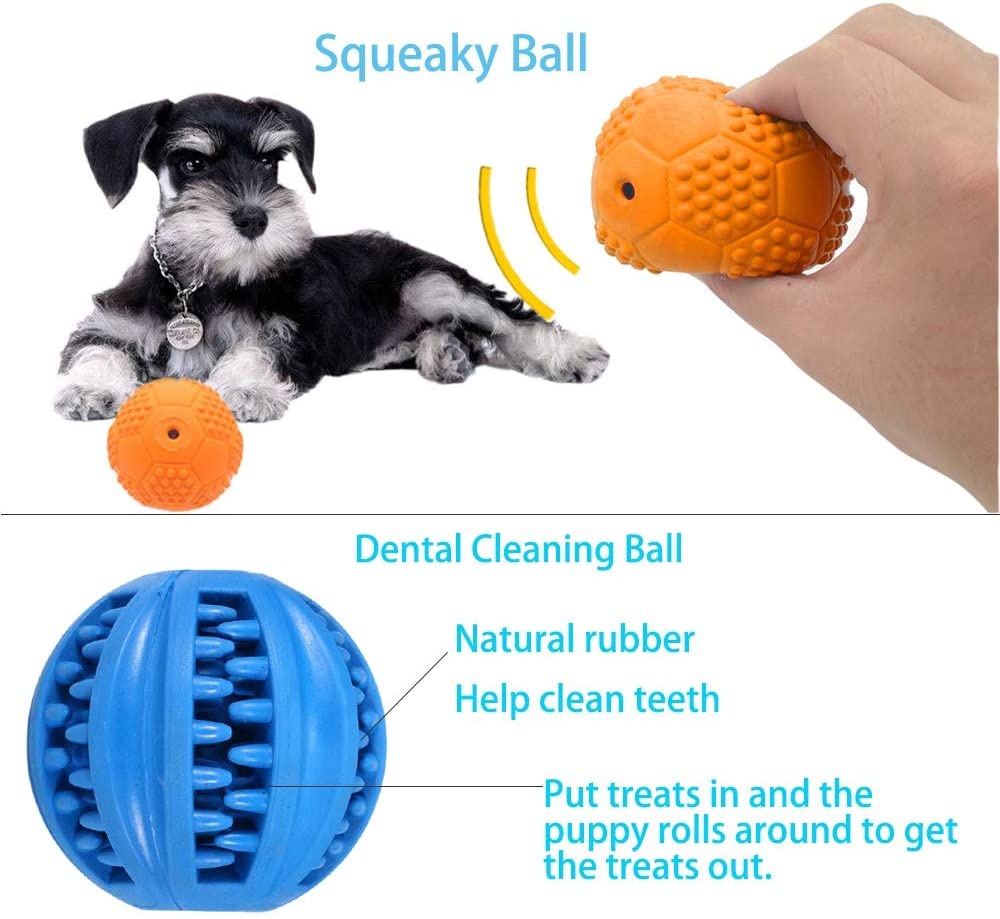 4 Pack Puppy Balls, Puppy Teething Ballrable