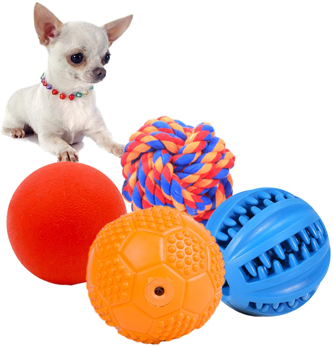4 Pack Puppy Balls, Puppy Teething Ballrable